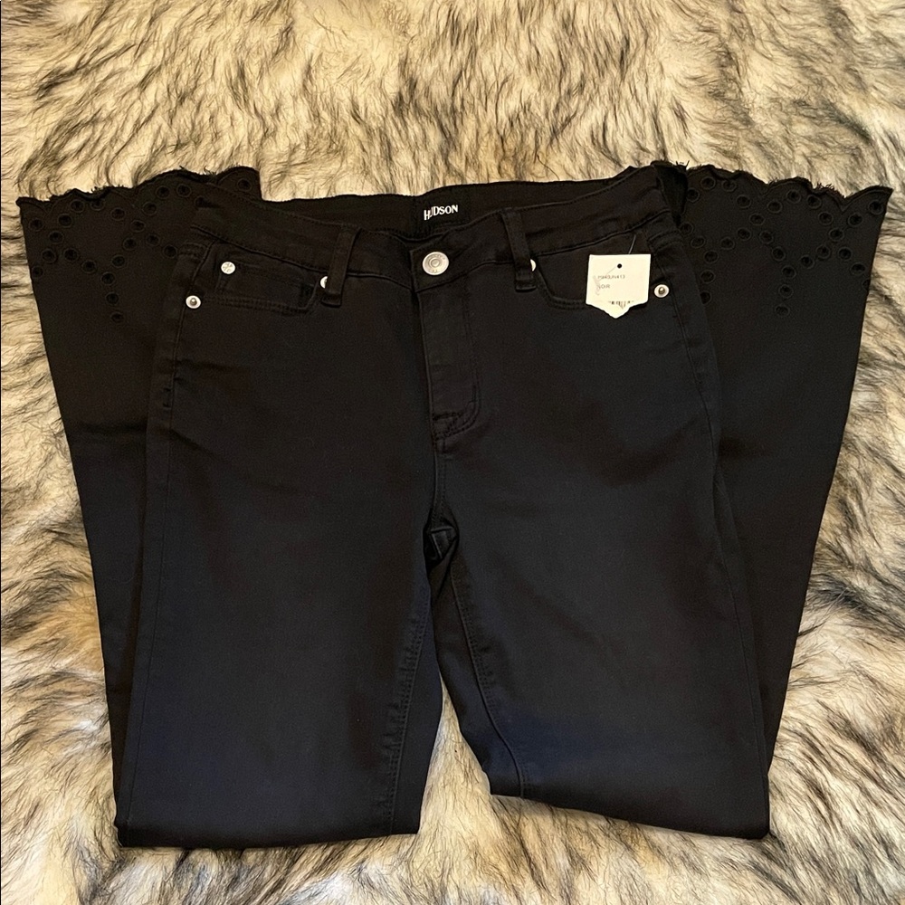 Hudson Jeans Black Straight Women's Denim NWT Sz 14